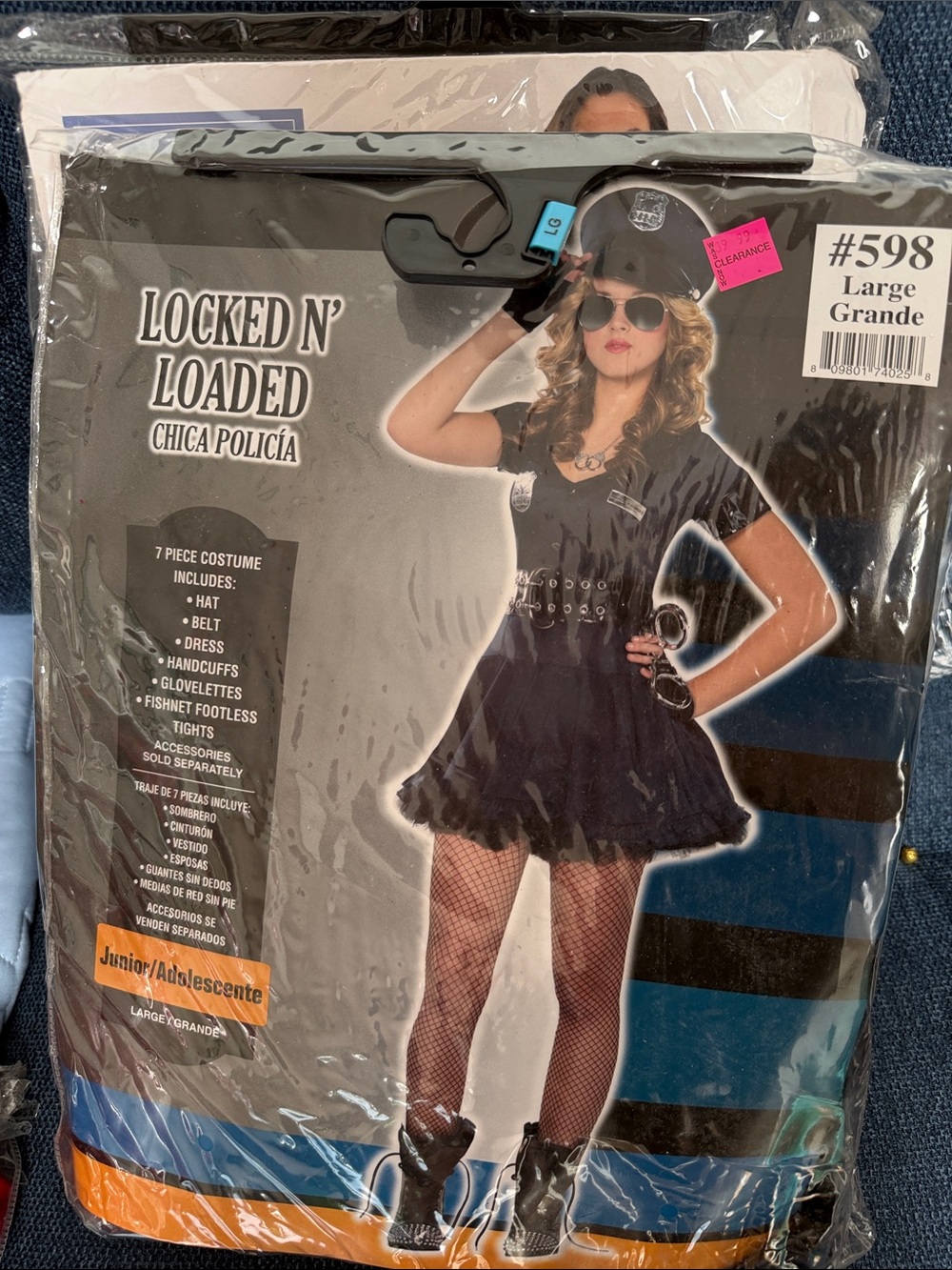 Locked N' Loaded Chica Policía Women's Black Police Costume Dress